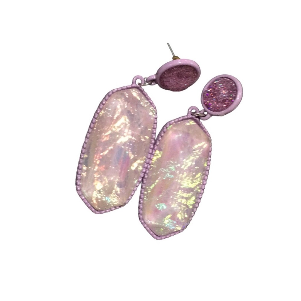 SHADES OF LAVENDER DROP EARRINGS